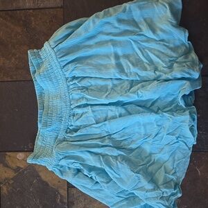 Torrid Blue Radiance Smocked Waist Skirt